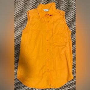 Vintage 80s/90s Sleeveless Button-Up Top